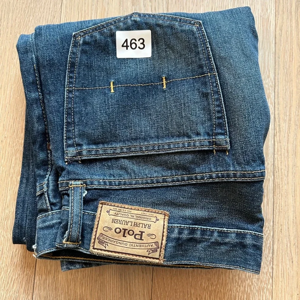 Polo Ralph Lauren Selvedge Jeans Varick Slim Straight 34x32 Classic Denim